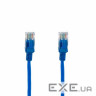 Патч-корд 0.25 м, UTP, Blue, Extradigital, литий, RJ45, кат.5е (KBP1764)