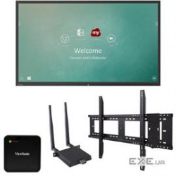 ViewSonic Monitor IFP8650-C1 86"Bundle with IFP8650-2 and LB-WIFI-001 and NMP660 and WMK-047-201 Ret
