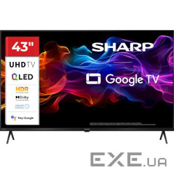 Телевізор SHARP 43" QLED 4K 4T-C43HP5265EB