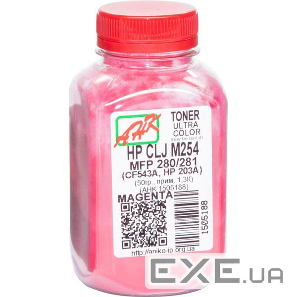 Тонер HP CLJ M254/MFP280/281, 50г Magenta AHK (1505188)