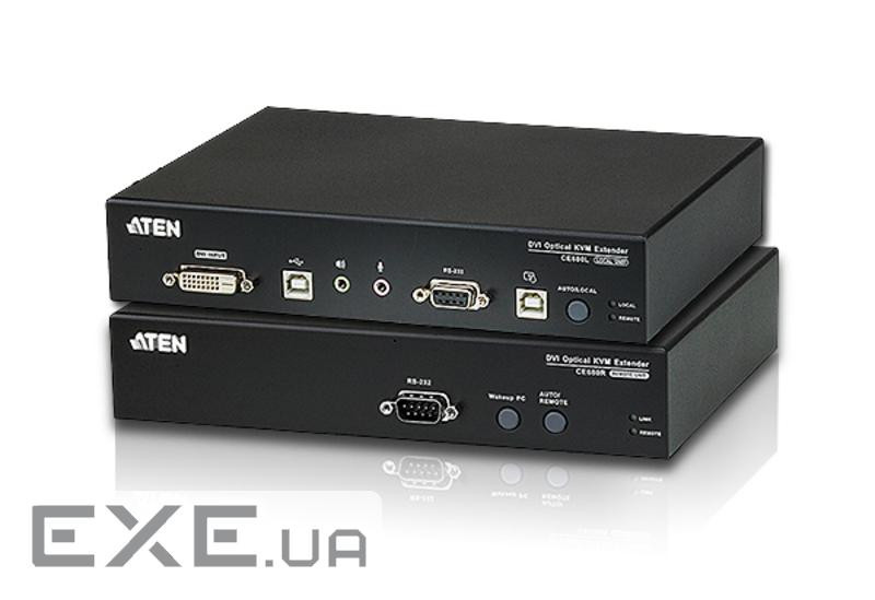 DVI KVM подовжувач, FO до 20 км . (CE690-AT-G)