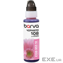 Чорнило Barva Epson 108 100 мл, Light Magenta , флакон OneKey (1K) (E108-953-1K)