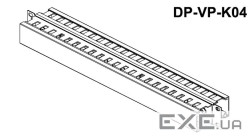 Гориз. кабелеутрім 1U, 2-стор, 40 * 40, криш (DP-VP-K04-H)
