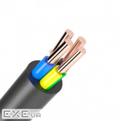 Кабель Одескабель ВВГ 4 * 10 (ож) -0,66 ціна за метр бухта 100 м. Чорний (15247 100м)