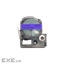 Стрічка для принтера етикеток UKRMARK RL-E-C4LBP-BK/BL, аналог LC4LBP. 12 мм х 8 м (CELC4LBP)