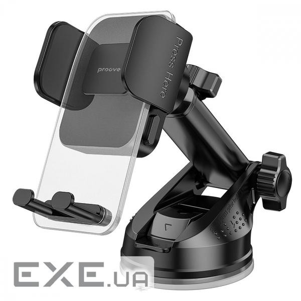Автоутримувач Proove Crystal Clamp Plus Suction Type Car Mount black (CHCSP0000001)