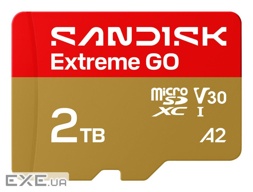 Карта пам"яті SANDISK Extreme GO SDXC 2TB UHS-I V30 A2 (SDSQXGN-2T00-GN6MN)