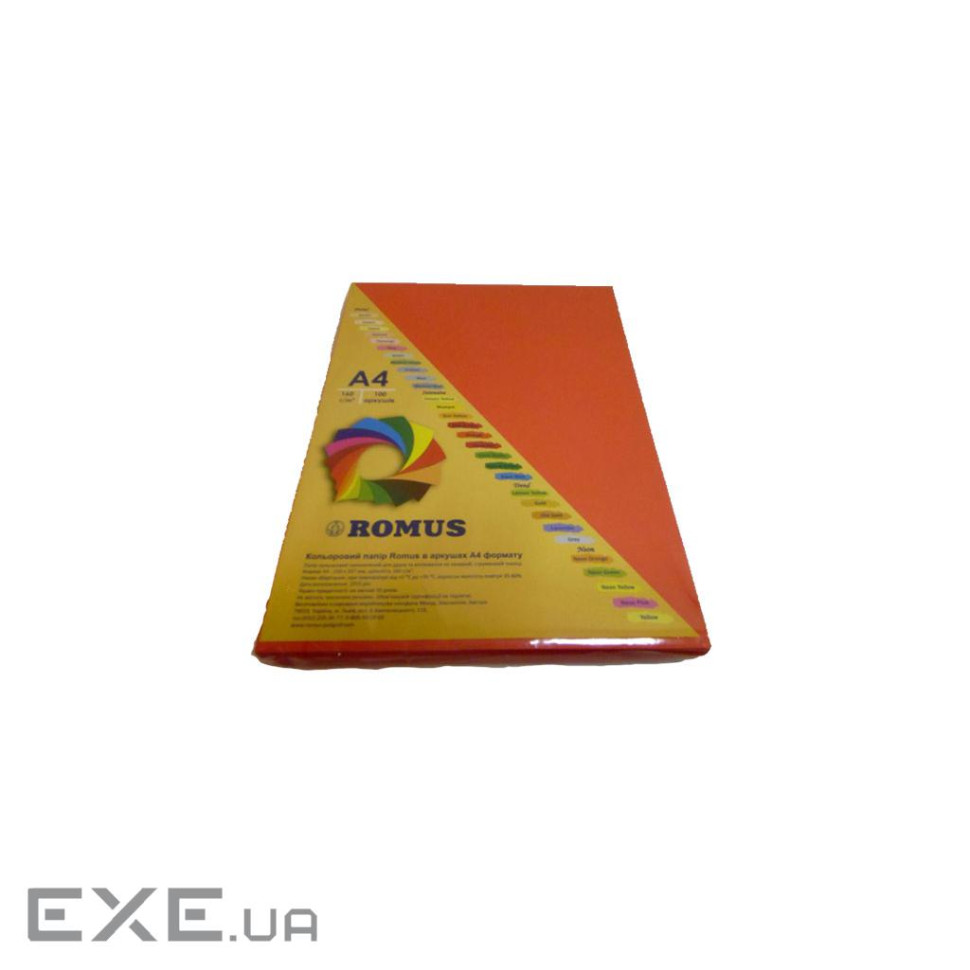 Папір Romus A4 160 г/м2 100c, red coral (R50225)