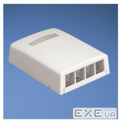Корпус розетки зовнішн на 4 порт NetKey (NK4BXAW-AY)