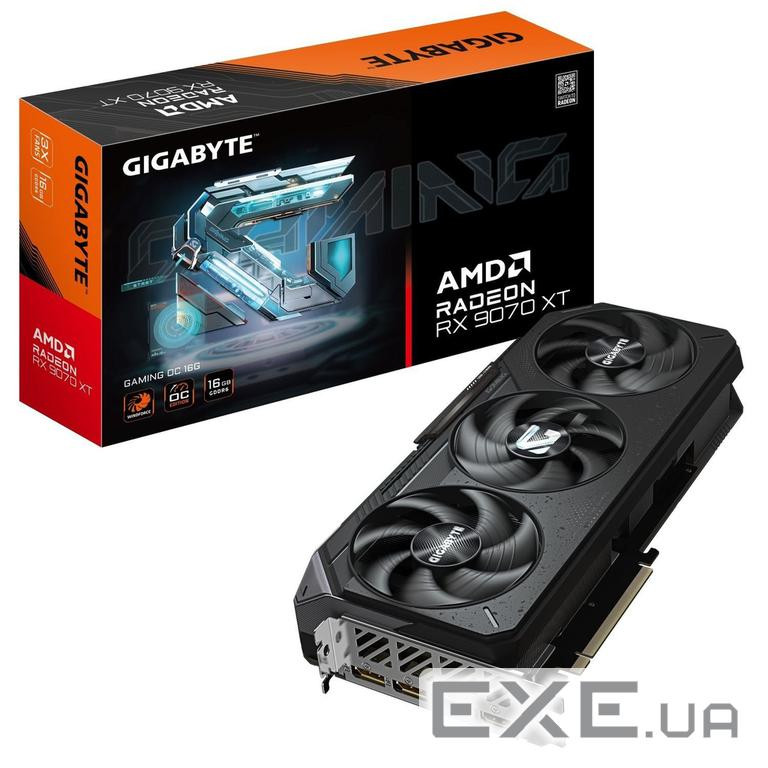 Відеокарта GIGABYTE Radeon RX 9070 XT Gaming OC 16G (GV-R9070XTGAMING OC-16GD)