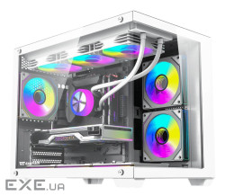 Корпус для комп"ютера DARK FLASH B275 PRO mATX без блока живлення, білий (B275 PRO WHITE)