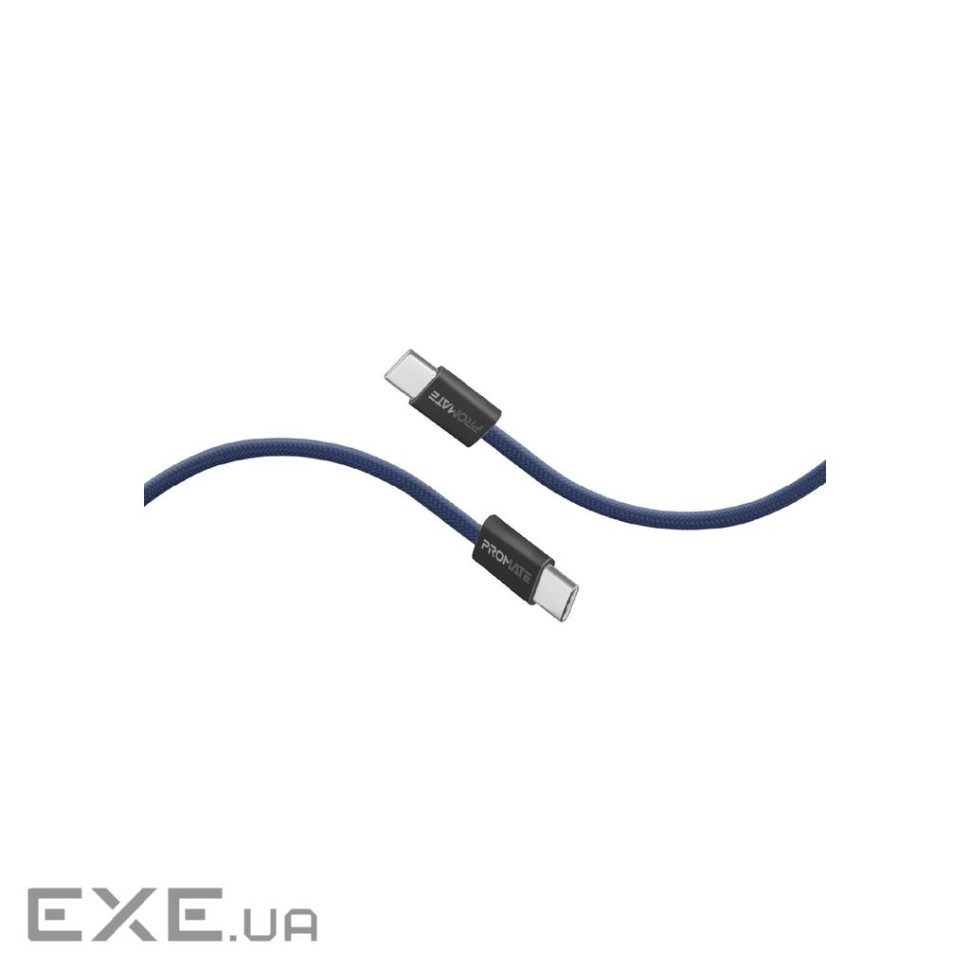 Дата кабель USB-C to USB-C 2.0m Promate (ecoline-cc200.navy)