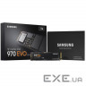 SSD накопичувач Samsung 970 EVO 1 TB, M.2 NVMe PCIE x4, (MZ-V7E1T0BW)