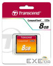 Карта пам'яті Transcend 8Gb CF 133X Карта пам'яті Transcend CompactFlash ємність 8192 Мb. (TS8GCF133)