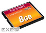 Карта пам'яті Transcend 8Gb CF 133X Карта пам'яті Transcend CompactFlash ємність 8192 Мb. (TS8GCF133)
