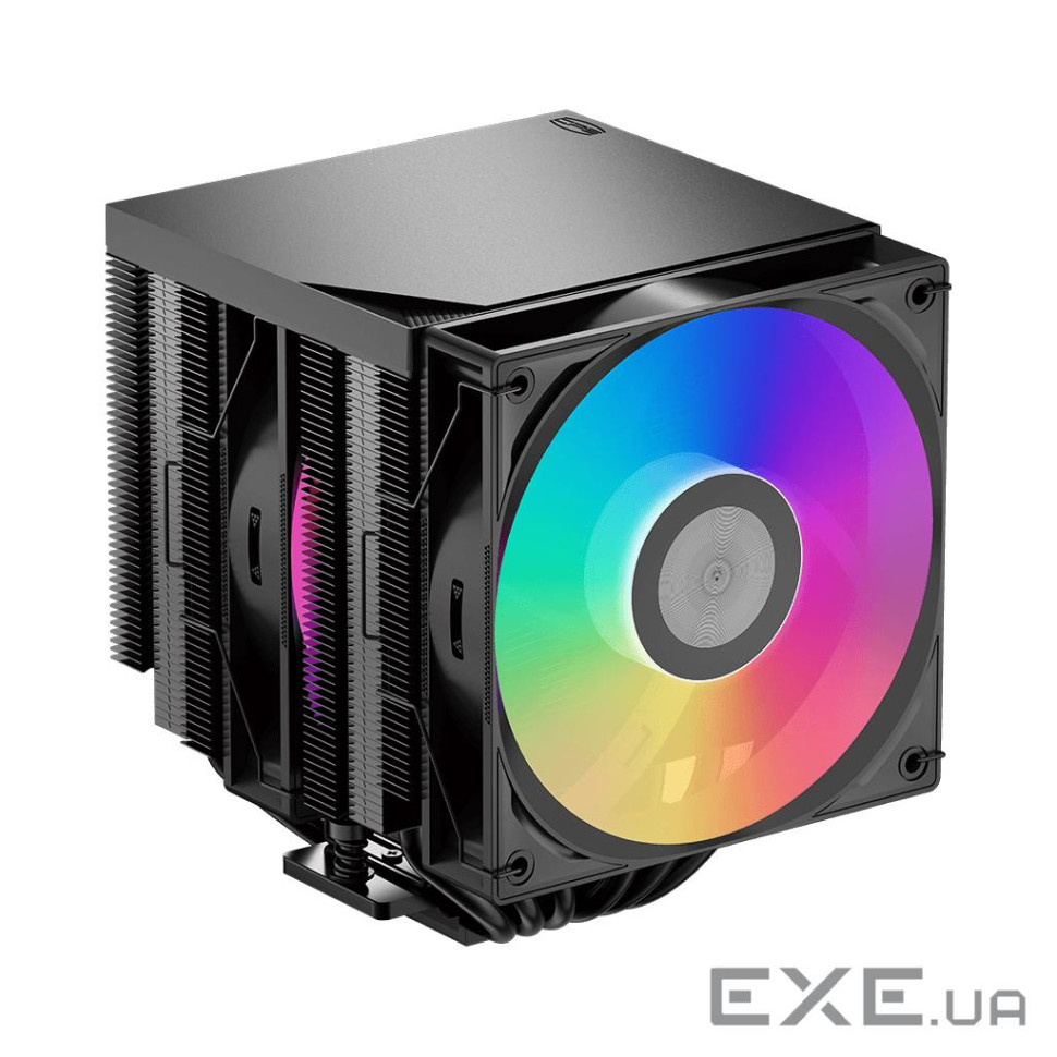 Кулер процесорний PCCOOLER RT620Pro TC ARGB BK, чорний