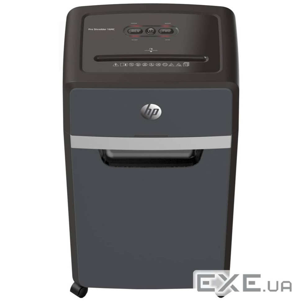 Знищувач документів HP OneShred 16MC, A4, 80g х 16 листів, 2*15, 30 л, P-5 (2808)