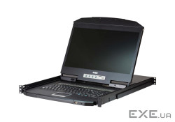8-портовий Single Rail WideScreen LCD KVM-перемикач, LCD 18.5", клавіатура, t (CL3108NX-ATA-RG)