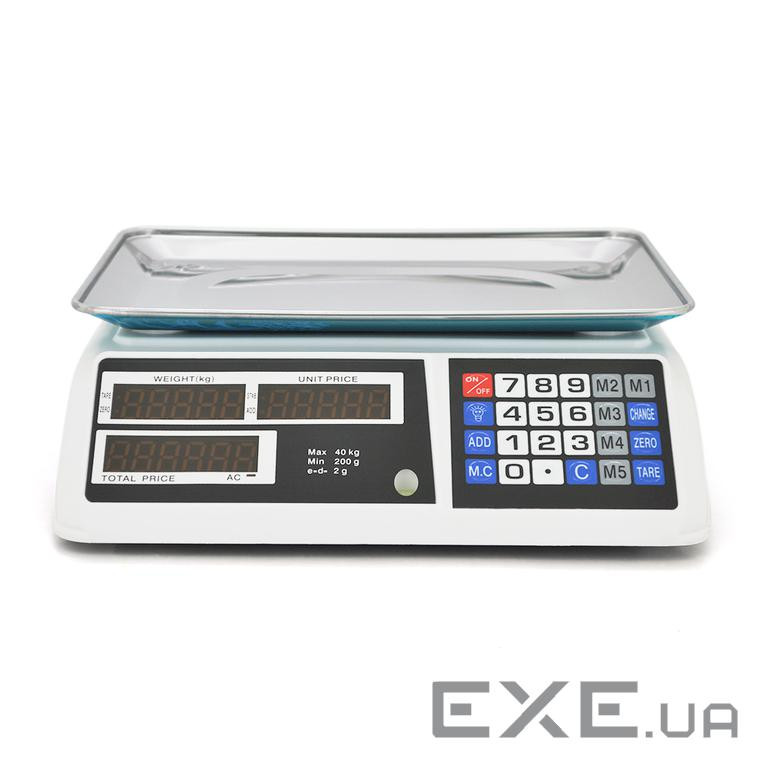 Ваги торговельні електронні NN (40кг) з лічильником ціни (TS-C06) (TS-C06)