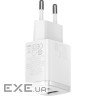 Зарядний пристрій Baseus Compact Charger 2U White (CCXJ010202)