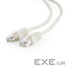 Патч корд FTP Cablexpert cat.5Е, литой, 50u штекер с защелкой, 10м, серый (PP22-10M)