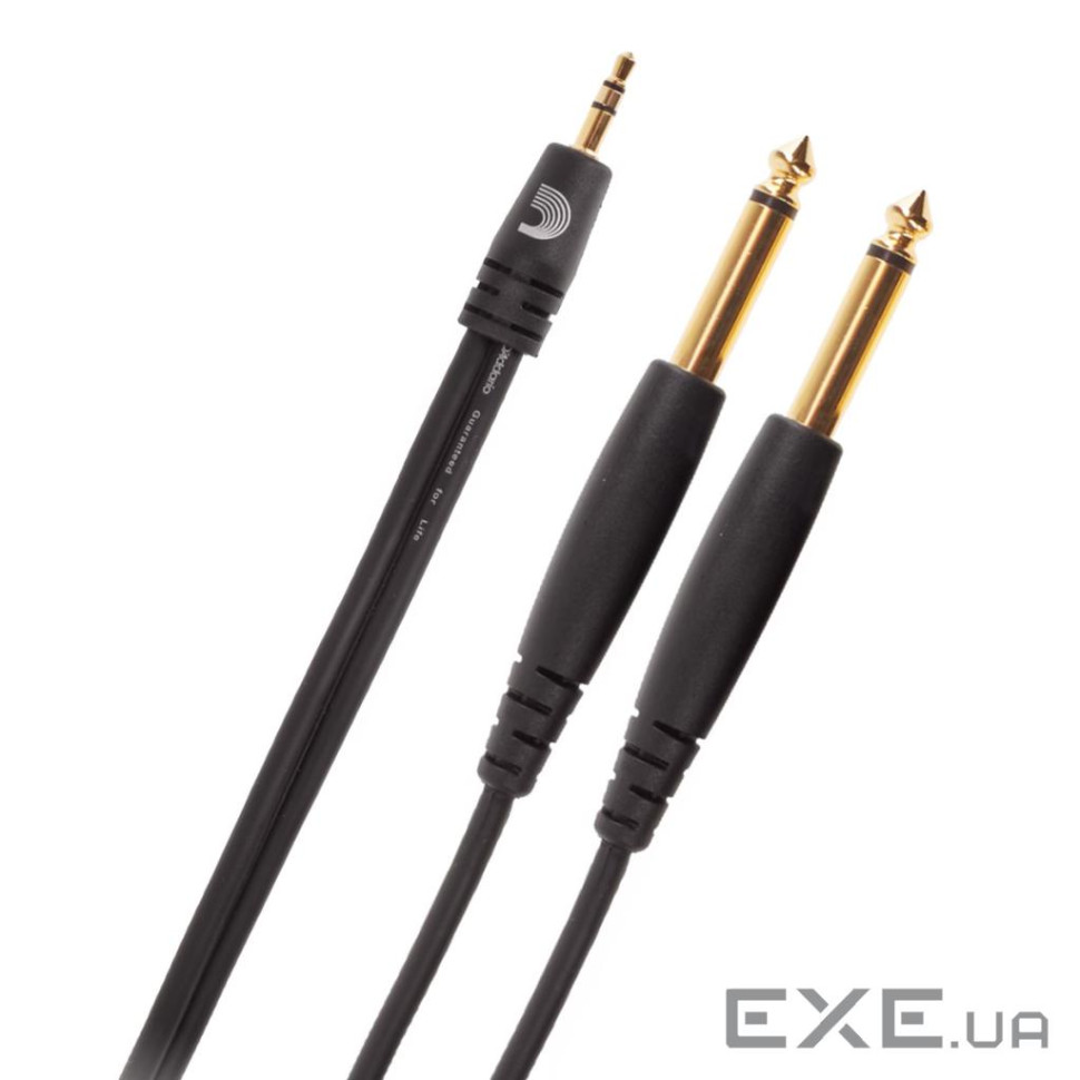 Інсертний кабель D"Addario Custom Series 1/8" to Dual 1/4" Audio Cable (1.8m) (PW-MPTS-06)
