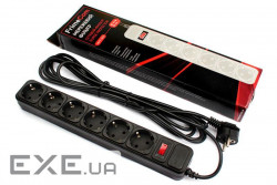 Мережевий фільтр-подовжувач FRIMECOM FC-B4006W Black 1.8м (FC-B4006W 1.8 B)