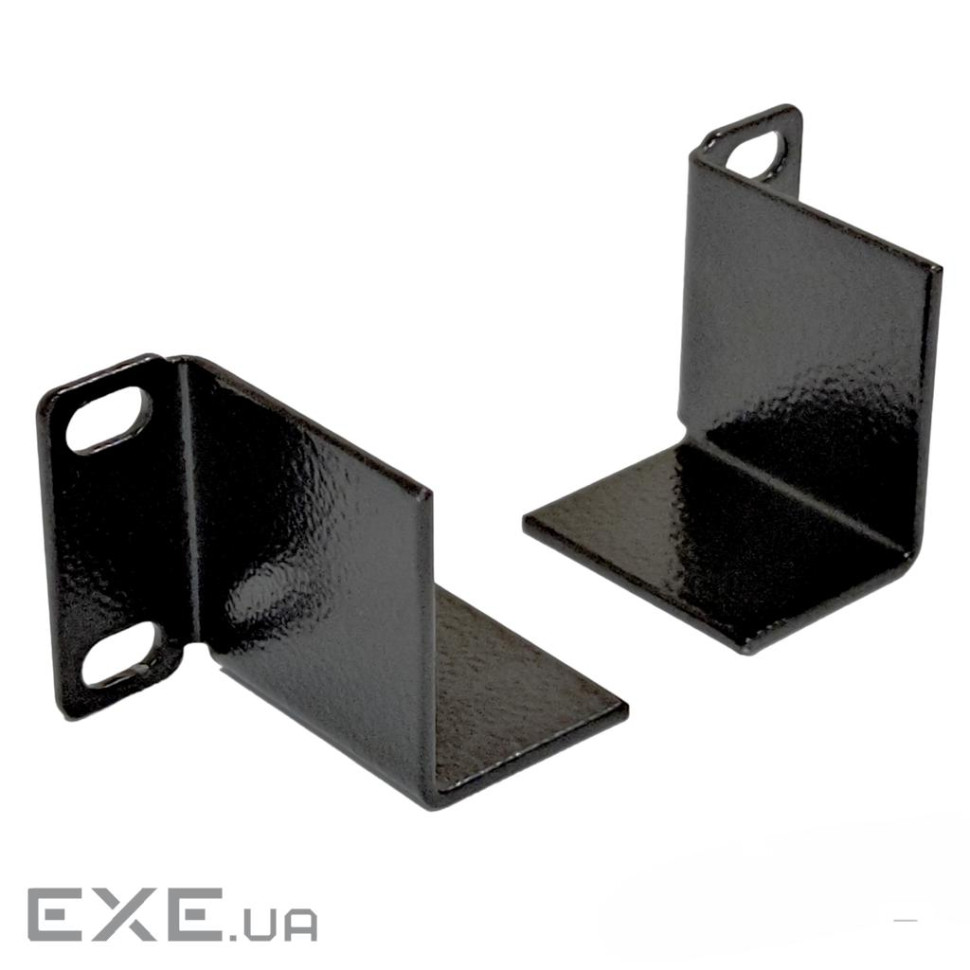 Комплект опор задніх для шаф і стійок посилений (2мм метал), 2 шт, чорні (UA-DR-1U2B) (UA-DR-1U2B)