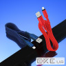 Дата кабель USB 2.0 AM to Lightning 1.0m 2.4A nylon X59 blue HOCO (6931474744883)