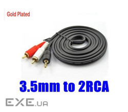 Кабель AUX Audio 3.5мм - RCAx2 M/M 5.0м (B00080)