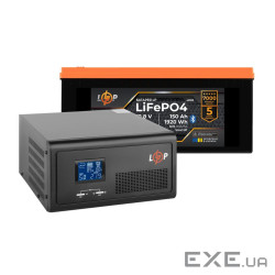 Комплект резервного питания LogicPower ИБП 1000W + литиевая (LiFePO4) батарея 1920 Wh (40315)