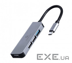 Концентратор Cablexpert USB-C to 1 х USB 3.1 Gen1 (5 Gbps), 3 х USB 2.0 (UHB-CM-U3P1U2P3-01)