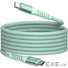 Магнітний кабель живлення та синхронізації Verbatim 60 Вт /USB-C-USB-C /120 см-зелений (31864)