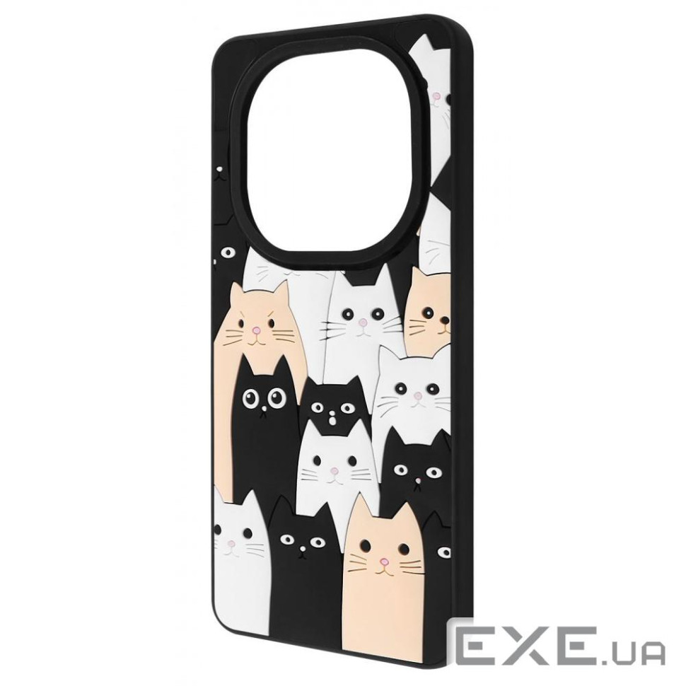 Чехол WAVE Doodle Case Xiaomi Redmi Note 14 Pro 4G cats (63516 cats)