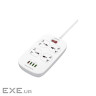 Мережевий фільтр живлення LDNIO SC4407Q 4роз. 4USB 2м