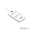 Мережевий фільтр живлення LDNIO SC4407Q 4роз. 4USB 2м
