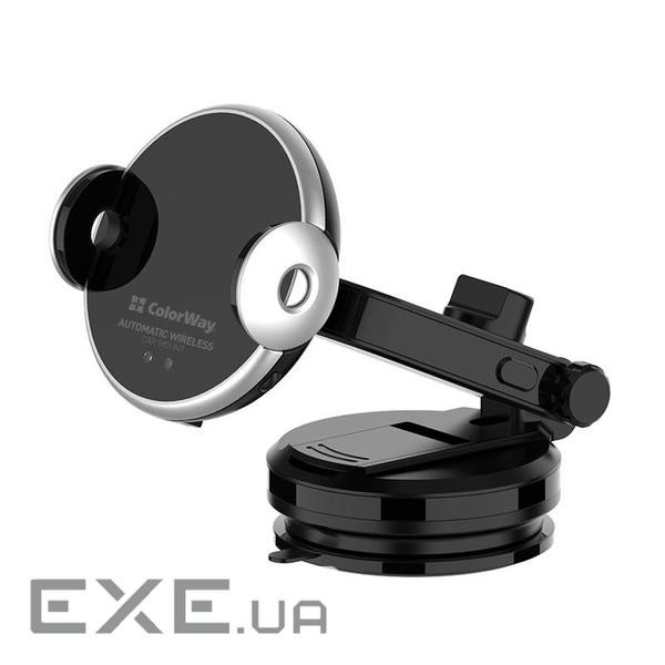 Автотримач із бездротовою зарядкою COLORWAY AutoSense Car Wireless Charger 15W D (CW-CHAW039Q-BK)