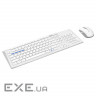 Комплект клавіатура + миша RAPOO 8200M White