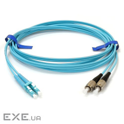 Патчкорд FC/UPC-LC/UPC MM (OM3) 15м Duplex Slim (UPC-15FCLC(MM)D(ON)S)