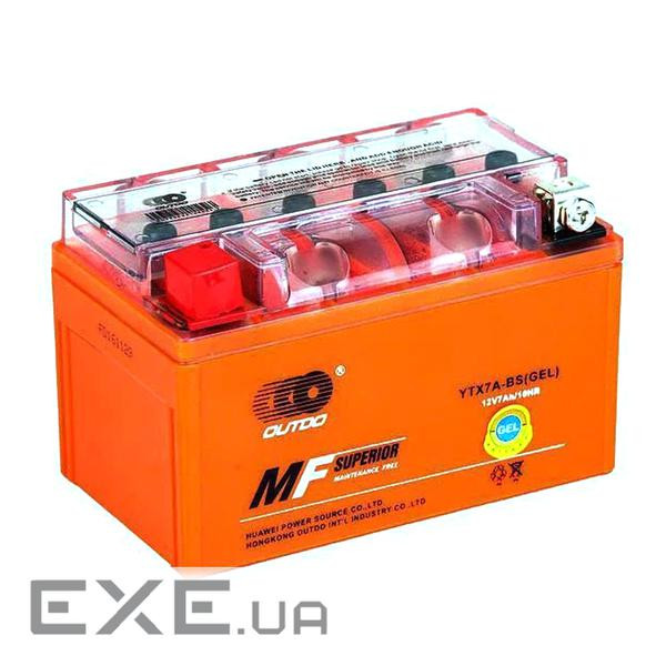 Мотоакумулятор OUTDO (Maxion) UTX7A-BS GEL, 12V 7 Ah (150 х 87 х 94), Orange, Q8