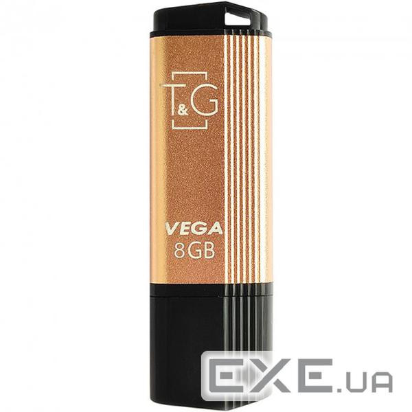 Флеш-накопичувач T&G USB 8GB 121 Vega Series Gold (TG121-8GBGDK)