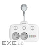 Мережевий фільтр COLORWAY CW-CHE24PDW White, 2 розетки , 1xUSB-C, 3xUSB