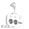 Мережевий фільтр COLORWAY CW-CHE24PDW White, 2 розетки , 1xUSB-C, 3xUSB