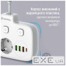 Мережевий фільтр COLORWAY CW-CHE24PDW White, 2 розетки , 1xUSB-C, 3xUSB