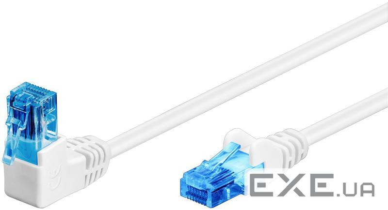 Патч-корд неекранований RJ45 UTP6a 0.25m,patch AWG25 1x90ё D=5.9mm Gold,білий (75.05.1534-10) (75.05.1534-10)