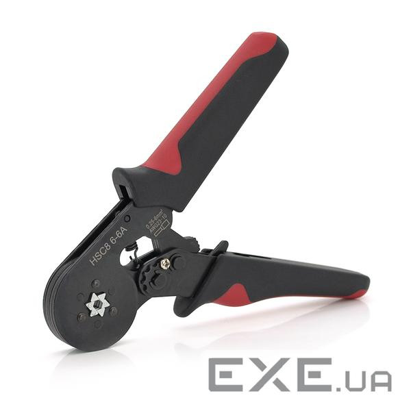 Кримпер CINLINELE HCS8 6-6A для стискання кабельного наконечника, red + набір кабель (HCS8 6-6A+VE1020)