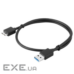 Кабель Usb 3.0 AM to Micro-B black 1.5m для жорстких дисків (YT-3.0AMMicro-B (YT-3.0AMMicro-B-1.5B)