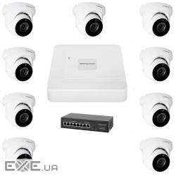 Комплект відеоспостереження на 9 камер GV-IP-K-W77/09 5MP