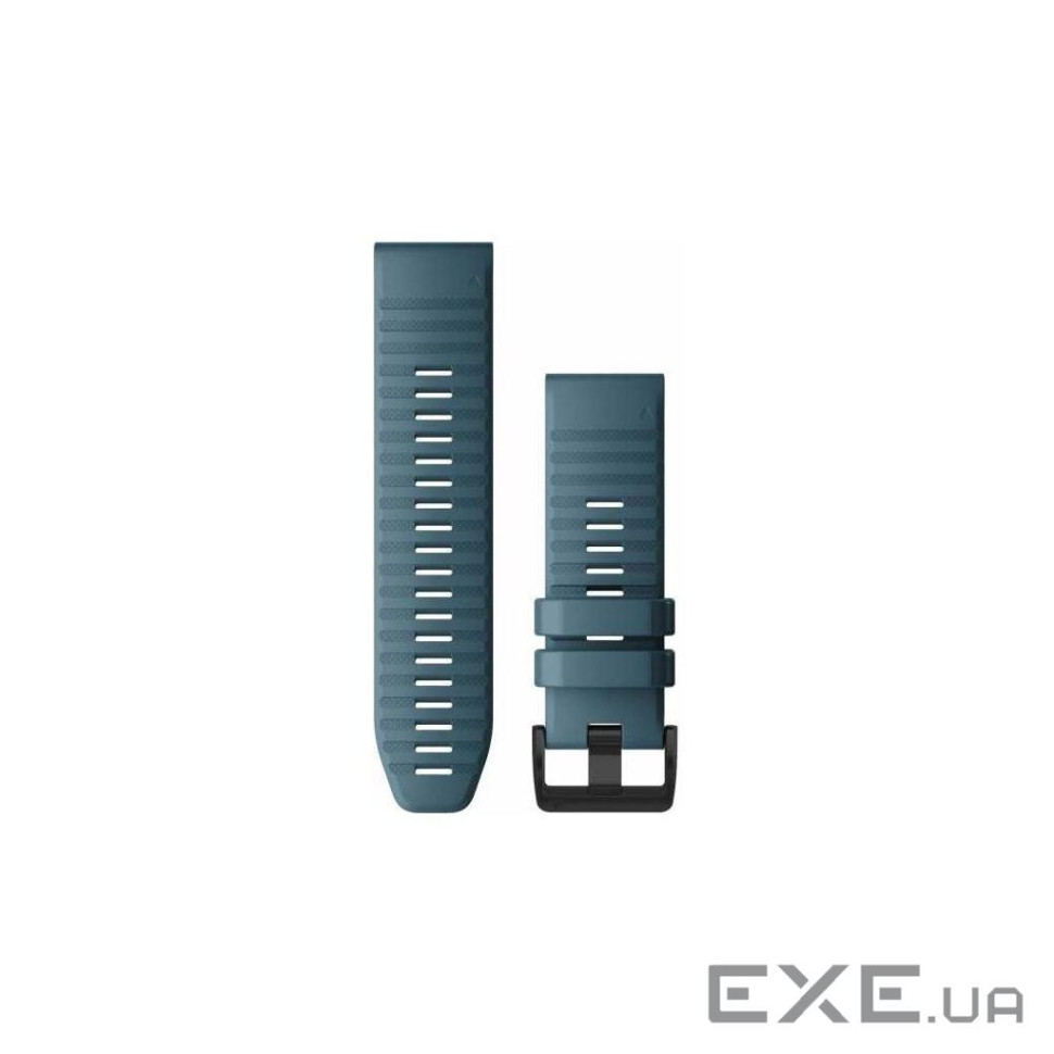 Ремінець до смарт-годинника Garmin fenix 6X 26mm QuickFit Lakeside Blue Silicone (010-12864-03)