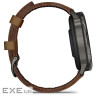 Смарт-годинник Garmin Venu 4 (45mm), Black w/ Slate + Leather, GPS смарт-годинник (010-03014-03)